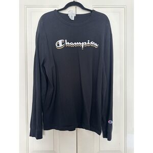 Champion Shirt Mens XL Long Sleeve Heritage Athletic Spell Out Classic
